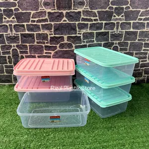 [6 pcs] Toples Plastik Yuriko 3000 ml | Tempat Penyimpanan Makanan 3 liter Food Container Serbaguna