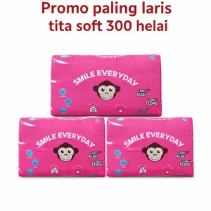 Paket 3 Pack Tissue facial Tita soft 300 Helai lebih murah