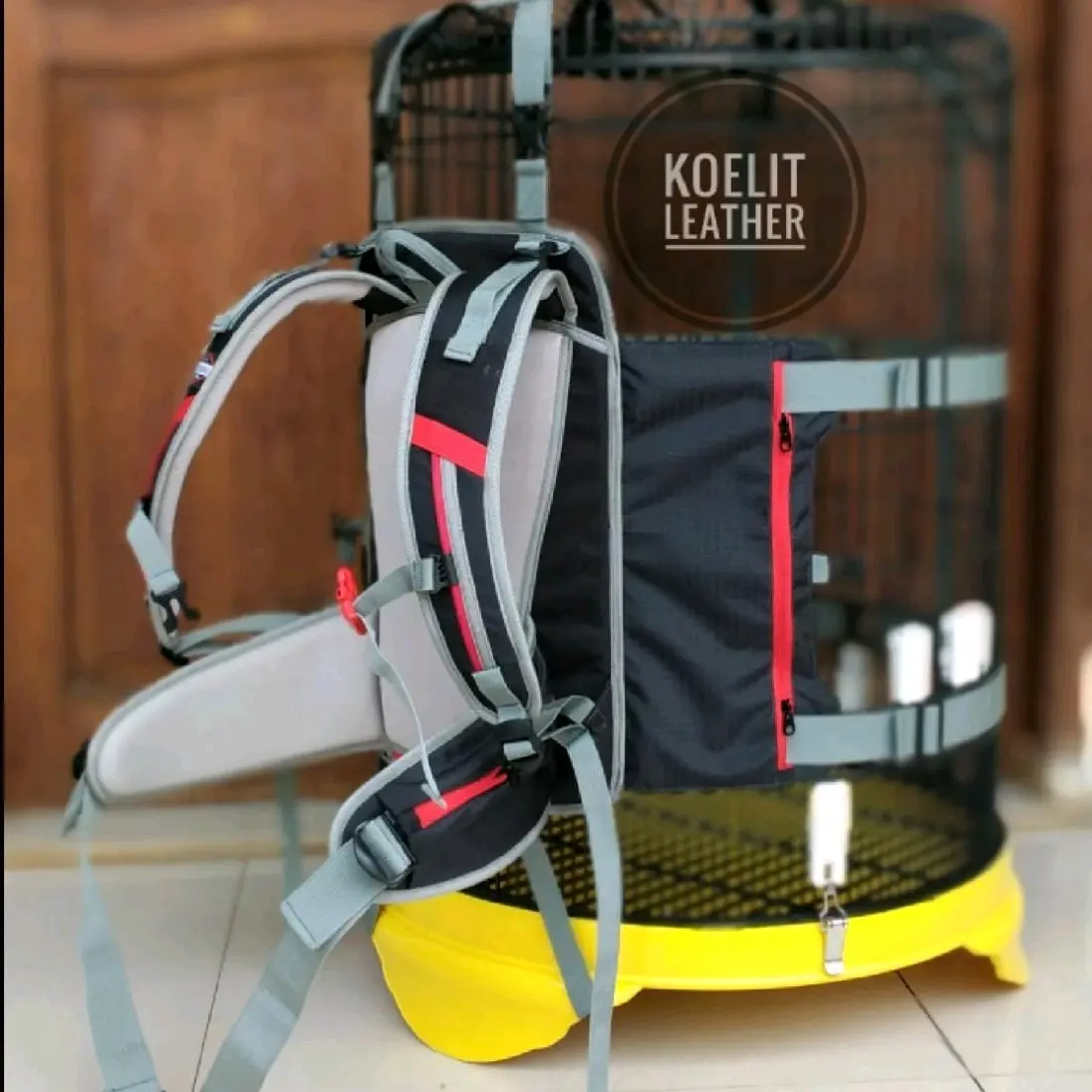 Tas Gendongan Sangkar Burung murai kotak kacer cucak ijo kenari lovebird merk Cirining kualitas Premium aksesoris sangkar burung