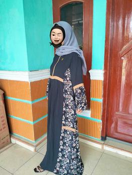 Product Review of VANVEN - Kaila Dress Gamis 2025 Model Baru Elegan Simple Baju Gamis Lebaran 2025 Idul Fitri Remaja Aesthetic Airflow Crinkle from R**n 1