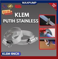Gambar MAXPUMP STAINLESS KLEM SELANG KUPING BESI 1"INCH 50PCS dari Poseidonpump Kota Administrasi Jakarta Utara 1 Tokopedia
