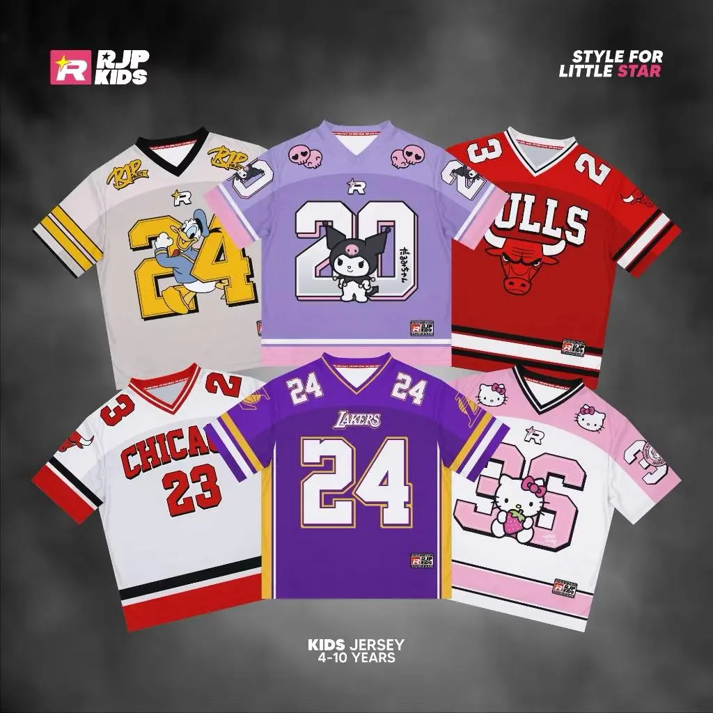 RJP KIDS SERIES Number  / jersey rugby anak / jerseynfl / jersey kids sporty / Jersey Kids / setelan jersey anak / jersey anak Pakaian Olahraga Outdoor
