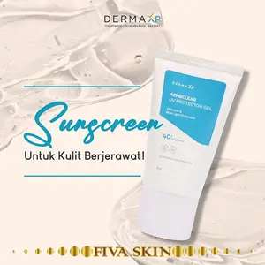 DERMA XP ACNECLEAR UV PROTECTOR GEL SPF 40, SUNBLOCK JERAWAT, SUNSCREEN ACNE