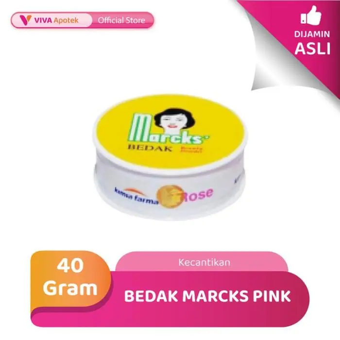 Bedak Marcks Pink untuk Mengatasi Jerawat & Wajah Berminyak (40 Gram)