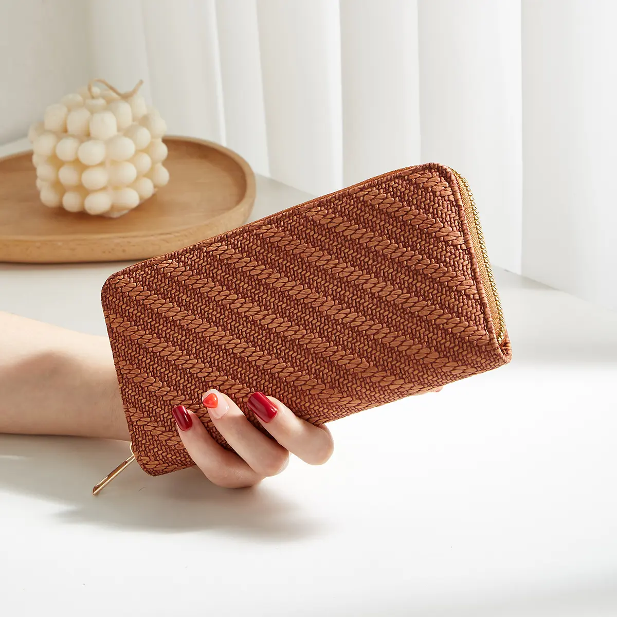 Summer Trendy New Arrival Trend Women's Wallet Woven Wallet Small Lightweight Carry Women's Wallet