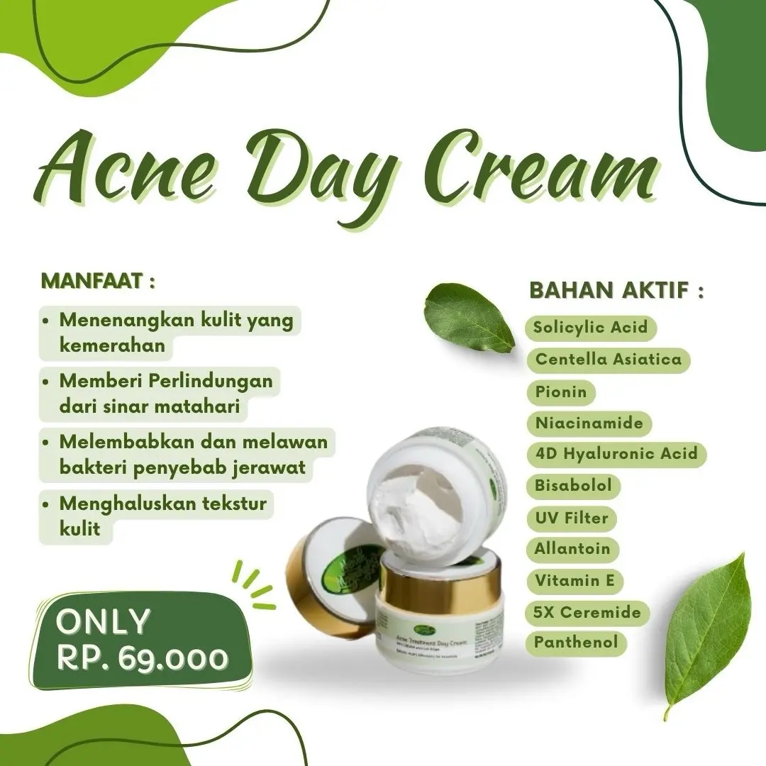 Acne Day Cream Treatment Series by Nenek Moyang 69