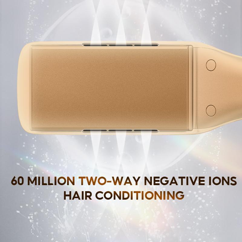 LivChic 2IN1 LS303 Catok Rambut untuk Meluruskan Keriting Ringan Alat pengeriting rambut Tongkat pelurus rambut Curly Kriting Hitam Elektrik