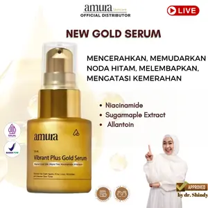[LIVE] Amura Gold Serum - Mencerahkan Wajah, Memudarkan Noda Hitam & Anti Aging c1