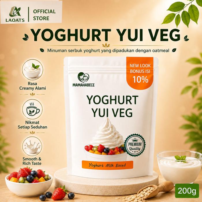 Gambar Laoats Yoghurt Yui Veg Powder Drink 200g - LO YOGHURT dari Laoats Store Kota Tangerang Tokopedia