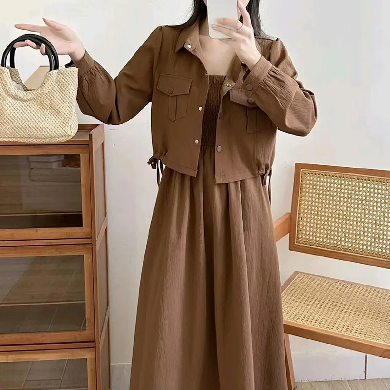 Oneset 2in1 Blazer crop dan dres setali 2356 / 2369 6