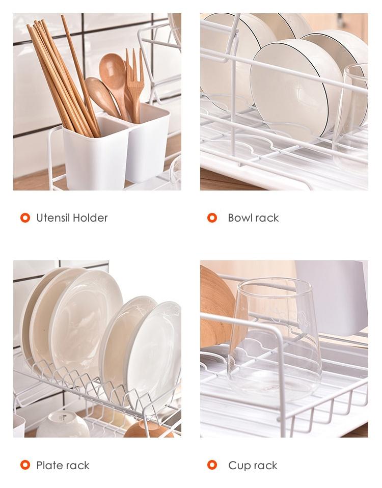Product Introduction of 🇸🇬 Nordic Kitchen Drying Dish rack / Minimalist Organizer  Furniture / BTO / HOME/ REVAMP Metal Steel 11