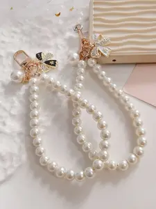 Gantungan Handphone Gantungan Kunci Gantungan Bluetooth Tas Aksesoris Liontin Dengan Mutiara