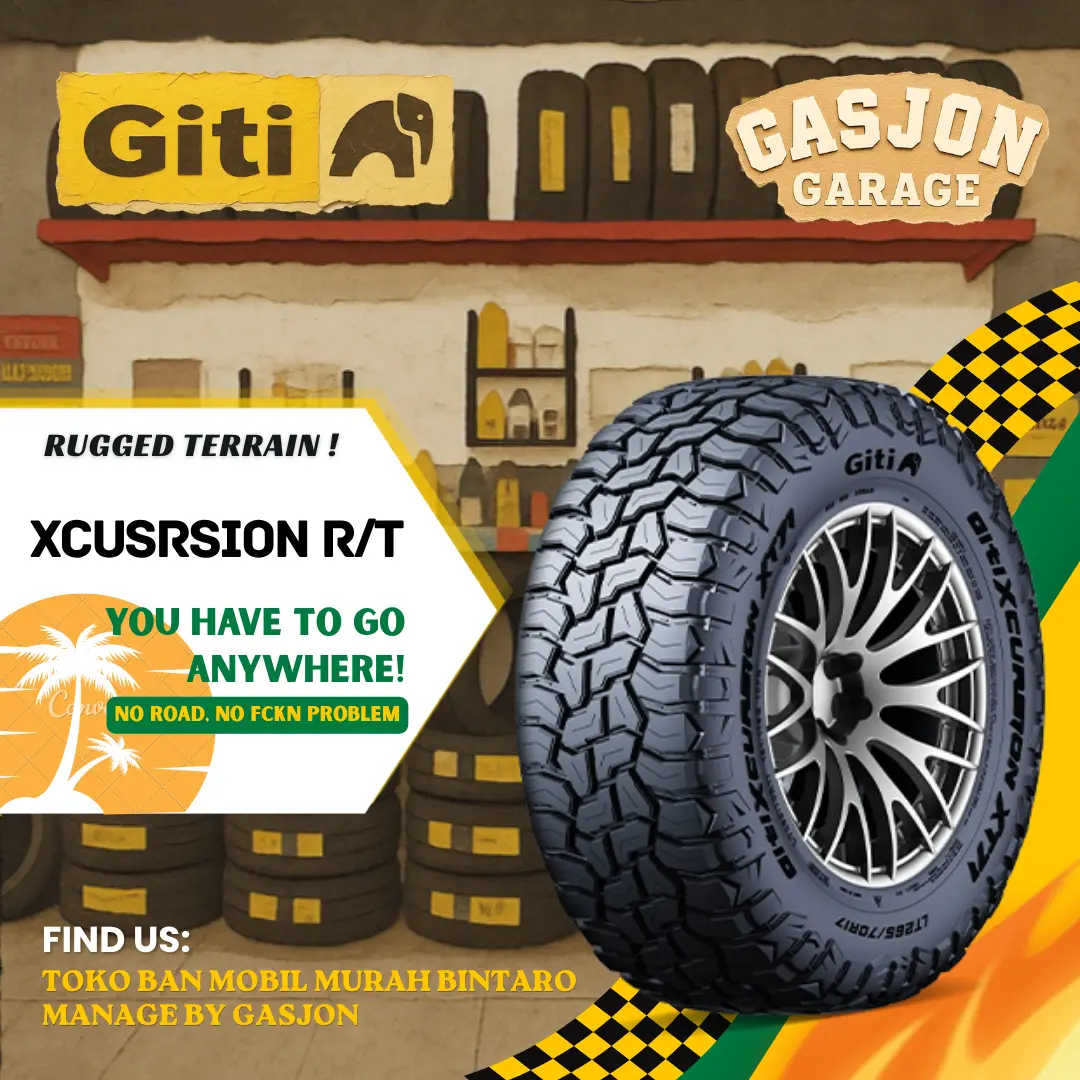 Ban Giti 265/60 R18 XCursion RT 265 60 r18 Ban Mobil Rugged Terrain Murah. Rally Look ! 265/60r18 giti x cursion R/T
