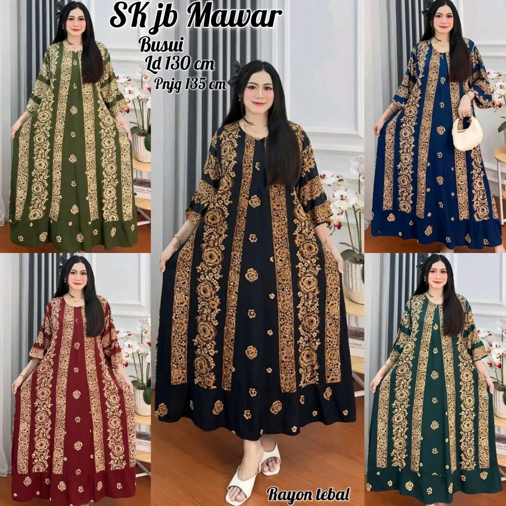 Sekdres jb Mawar Ld 130 busui bumil rayon tebal premium
