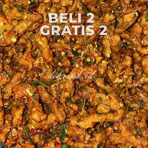 Beli 2 Gratis 2 USUS CRISPY 400 Gram Kripik Usus Rasa Original 100gr Pedas 100gr Bumbu Melimpah