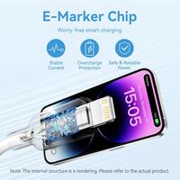 Gambar Vention Kabel Charger Type C to Lightning Fast Charging 27W PD - LAK - Black, 1M dari Starcomp Solo Kab. Sleman 4 Tokopedia