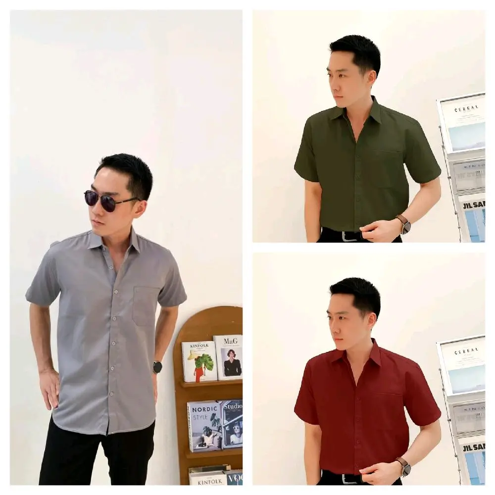 Toyobo Kemeja Premium Lengan PENDEK Beli 1 Dapat 3 Harga Mulai 100 Ribuan Bahan Adem Halus Tidak Mudah Kusut Size Lengkap Warna Elegan Cocok untuk Kerja & Acara Formal Baju Pria Dewasa Hitam Katun Putih Toyobo Kemeja Premium Lengan PENDEK Beli 1 Dapat 3 Harga Mulai 100 Ribuan Bahan Adem Halus Tidak Mudah Kusut Size Lengkap Warna Elegan Cocok untuk Kerja & Acara Formal Baju Pria Dewasa Hitam Katun Putih