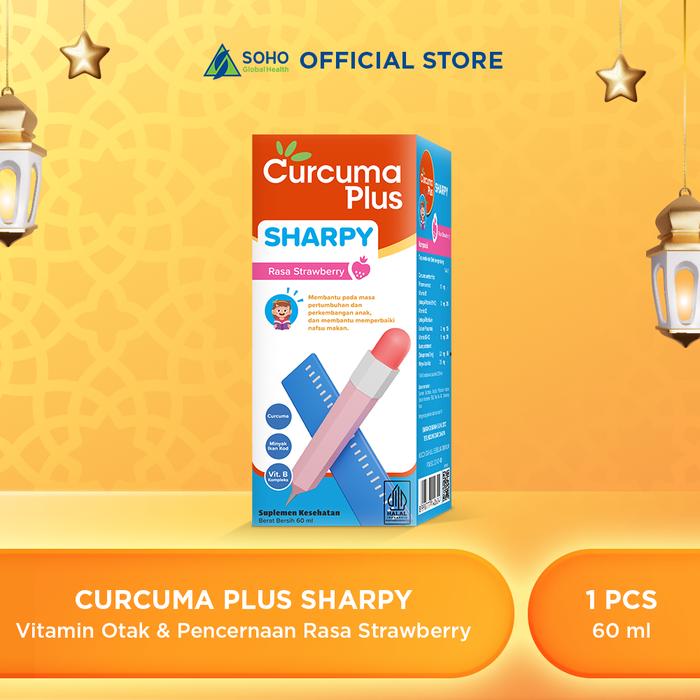 Gambar Curcuma Plus Sharpy Suplemen Tumbuh Kembang Anak Rasa Strawberry 60 ml dari Soho Global Health_NEW Kota Administrasi Jakarta Timur Tokopedia