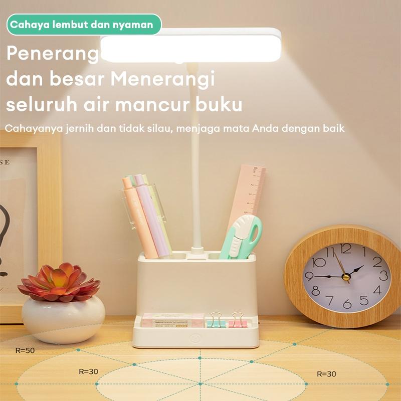 Product Introduction of 【Garansi 10 tahun】Lampu Meja Anti Rabun Untuk Anak-anak Hanya Untuk Perawatan Mata Multifungsi Kecerahan Yang Dapat Disesuaikan Kapasitas Besar Diperpanjang 15