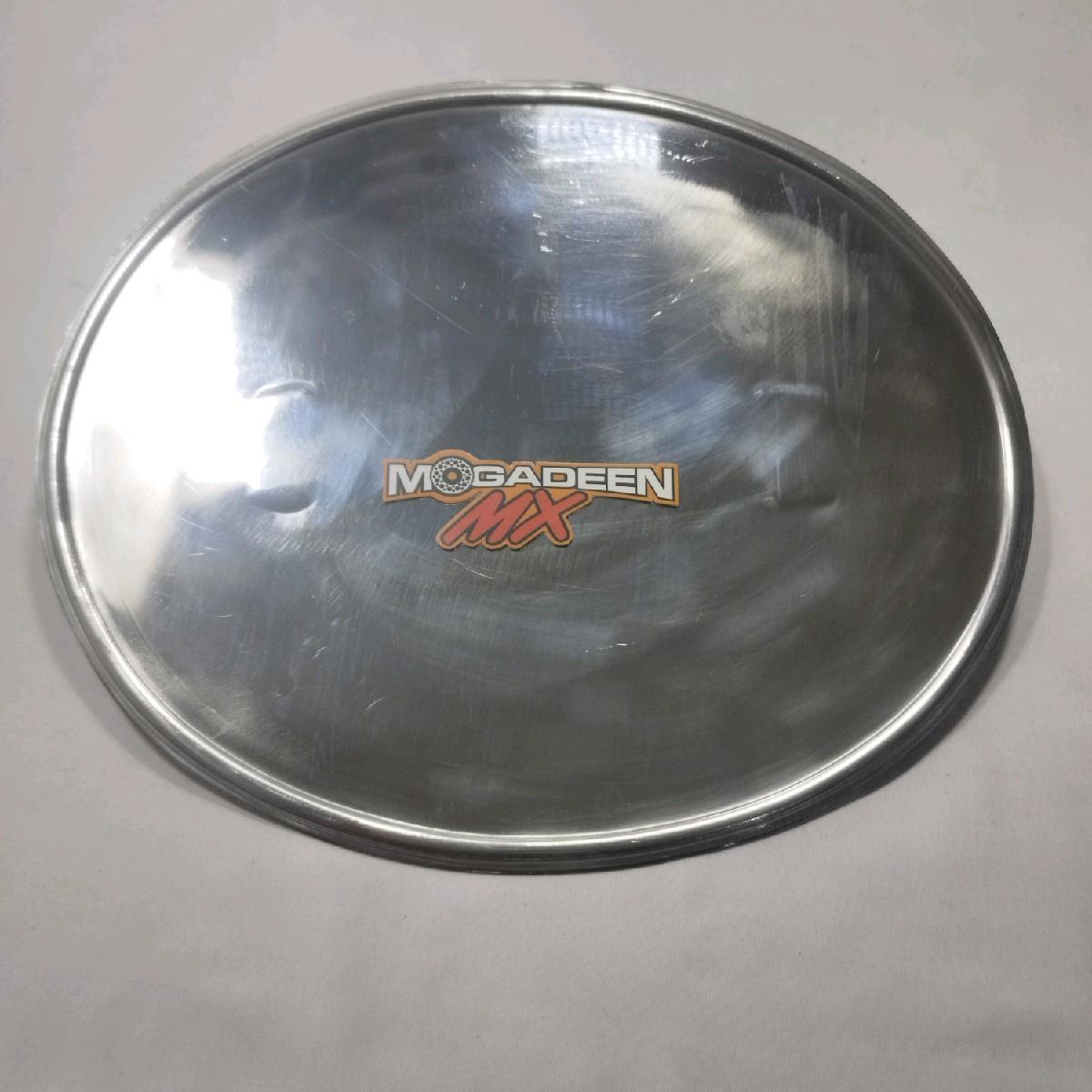 Papan nomor trail oval Universal alumunium *