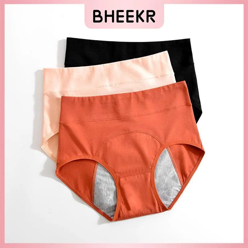 High-waist Menstrual Underwear for Women, Pure Cotton, Anti-bacterial, Leak-proof Sanitary Pants Before and After Menstrual Period