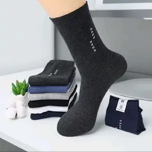 Paket 6 Pasang Kaos Kaki Motif Pria Dewasa Panjang 3/4 Kaos Kaki Kerja Pendek Katun Nyaman Lembut