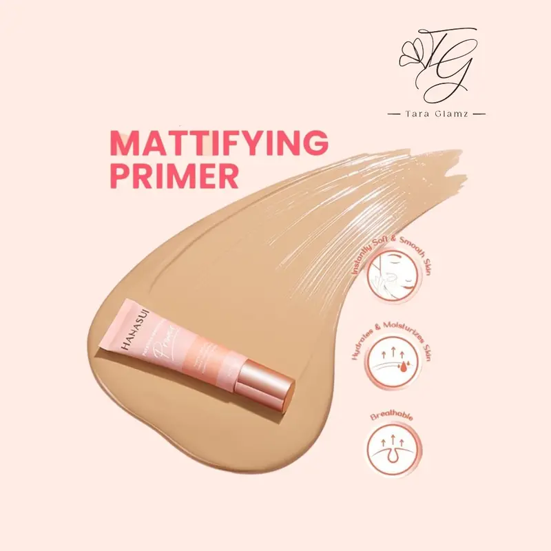Hanasui Poreless Mattifying  Base Make Up Tahan Lama 1