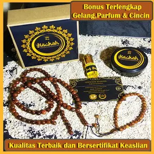 Tasbih Kayu Kauka Asli Bersertifikat bonus Parfum & Gelang Kokka Asli 100% Bergaransi
