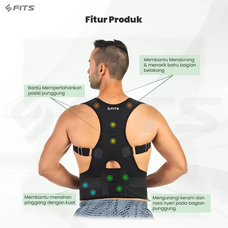 SFIDN FITS Premium Back Support Posture Corrector | Penyangga Punggung 1