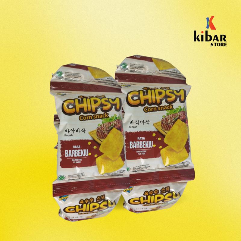 CHIPSY CORN SNACK BARBEKIU LADA HITAM DAN RUMPUT LAUT ISI 10 PCS PER PACK 2
