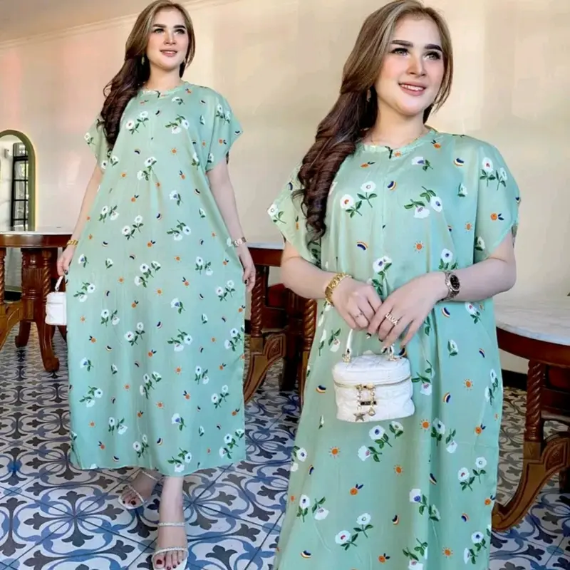 DASTER BATIK WANITA DASTER RAYON NON RUFFEL 100 RIBU DAPET 3 PCS DASTER RAYON RANDOM PANJANG SEMATA KAKI DASTER KEKINIAN DASTER BUSUI FRIENDLY Motif pendek Dress Bumil 5