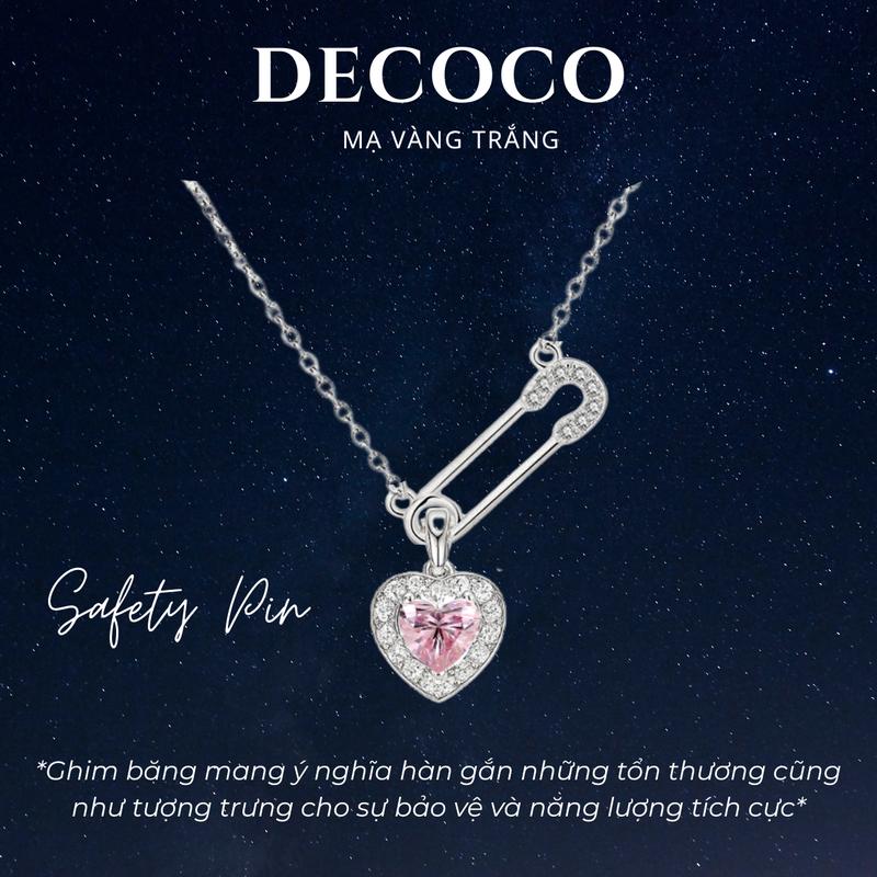 Dây Chuyền Nữ Mặt Vòng Cổ Khoá Ghim An Toàn Tình Yêu Thời Trang Phụ kiện kèm Túi giấy + Hộp + Thiệp