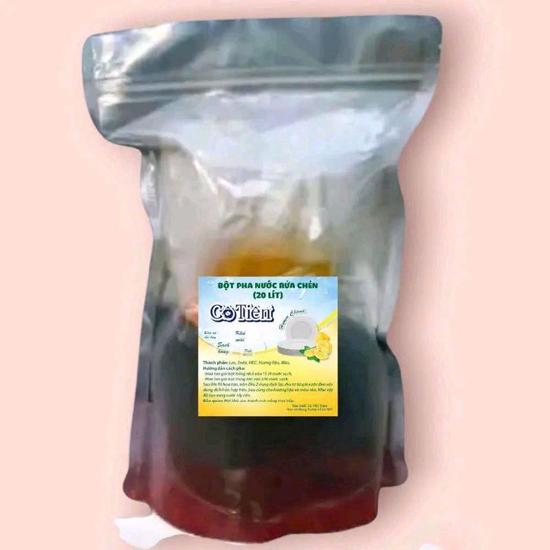 Pha 20l nước rửa chén tại nhà tặng 1 miếng rưa chén