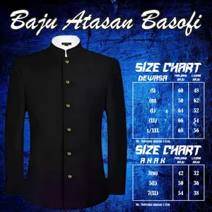 BAJU ATASAN BASOFI ANAK- DEWASA BESKAP BAJU ADAT JAWA SPECIAL EDITION BAHAN  TESSA PREMIUM HIGH QUALITY