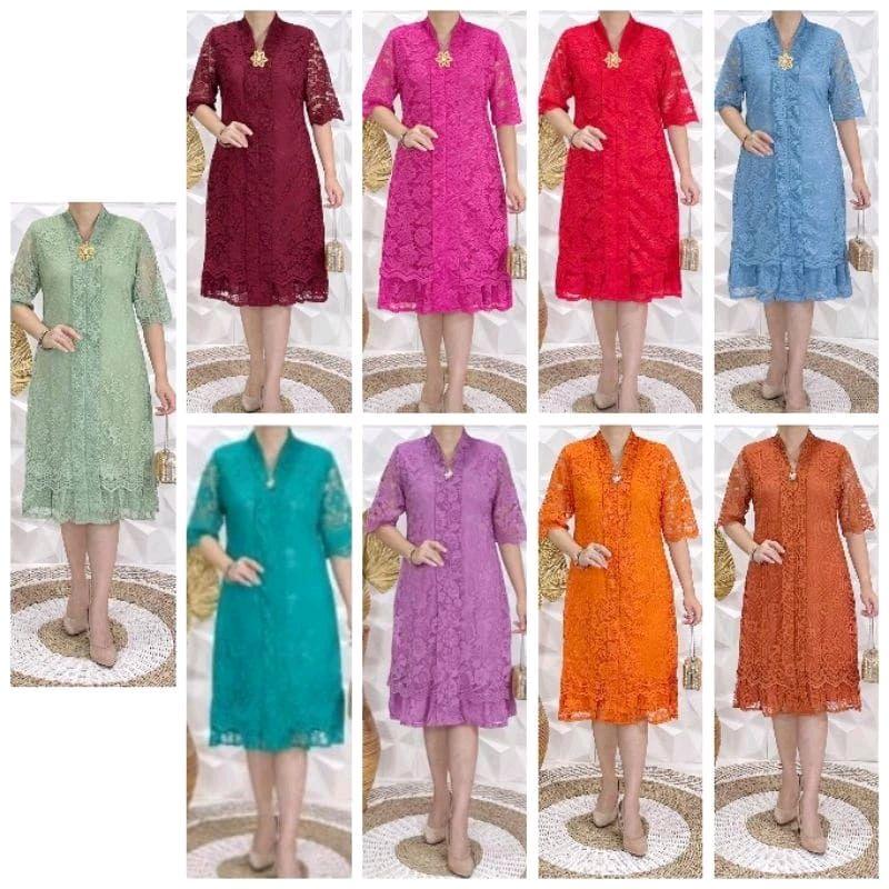 Dress kartini Noela Brokat 5