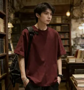 Baju Kaos Pria Polos Premium Tebal Lembut Adem Tidak Gerah Untuk Sehari-Hari 260g