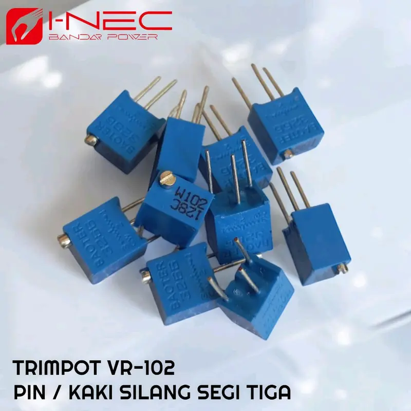 TRIMPOT VR102 MULTITURN KAKI SEGITIGA 0