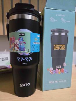 Product Review of Goto [COD] K-Joy X BT21 Tumbler Tahan Dingin Panas Botol Tempat Minum Aesthetic 1.2L from M**i 1