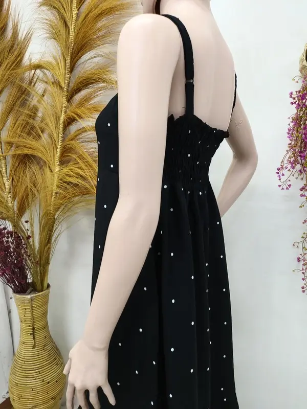 Dress Sophia Ruffle Karet Punggung Rayon Nyaman Adem 5