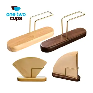 Stand Tempat Kertas Penyaring Kopi V60 Coffee Filter Paper Holder Wood Kitchenware