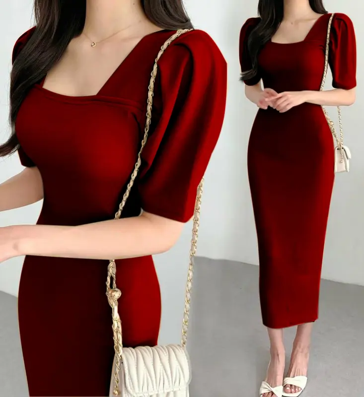 ZRS Dress Rajut Andin Ld 90 - 110 cm P 110 cm B 300 gr Cotton Polyester #4402 7