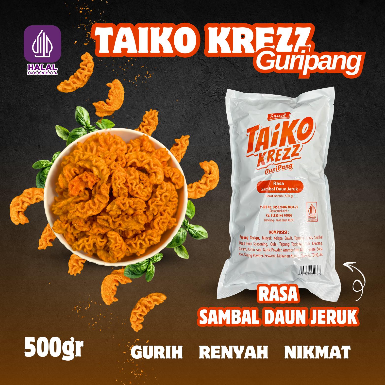 [COD] TAIKO KREZZ 1KG 500g Camilan Ekstrudat Puffed Snack Viral Rasa Baru Gurih Renyah Premium Makanan Ringan Kiloan Murah Snack Jadul Kontemporer Teman Nonton Nagih Crispy Halal Keripik Enak Lezat