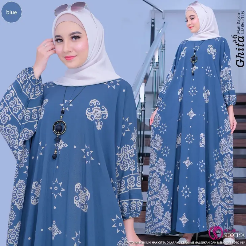 Kaftan claudia premium busui jumbo/dress wanita muslimah 4