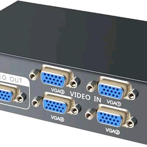 Video Switcher Box Jual VGA Switch 4 Port VGA Switch Audio Video Switcher Box 4 x 1 VGA ...