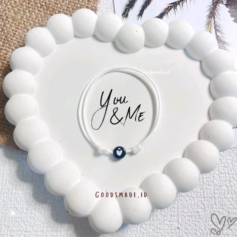 Gelang Couole Love Resin Tali Korea Waterproof estetik Dan elegan/Gelang Anniversary bracelets 3