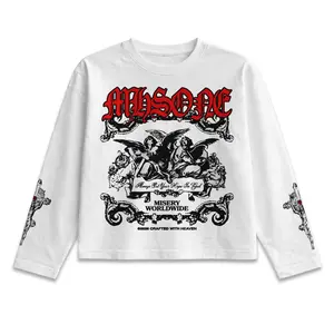 T-shirt Longsleeve HOPE Cotton Combed Unisex White - KSI