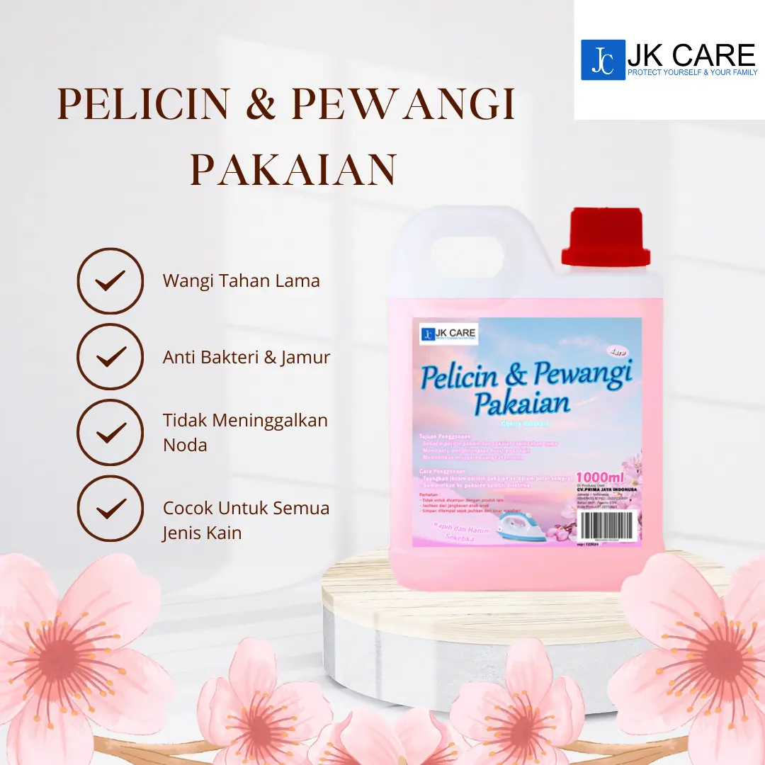 JK CARE Pelicin Pewangi Setrikaan Tahan Lama 1L Formula 3 in 1