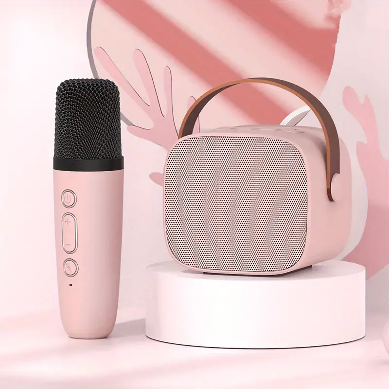 Loa Karaoke Mini, D20, Cho Máy Chiếu Và Điện Thoại Di Động, Loa Không Dây Cầm Tay Mini, Hỗ Trợ Bluetooth 5.0, Thiết Kế Nhỏ Gọn Củ Loa Nghe Nhạc 2
