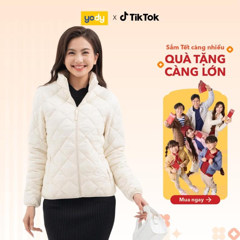 YODY Áo Phao Nữ Trần Trám 3 Lớp Dày Dặn Siêu Ấm PHN6040 -WCPJ25F039