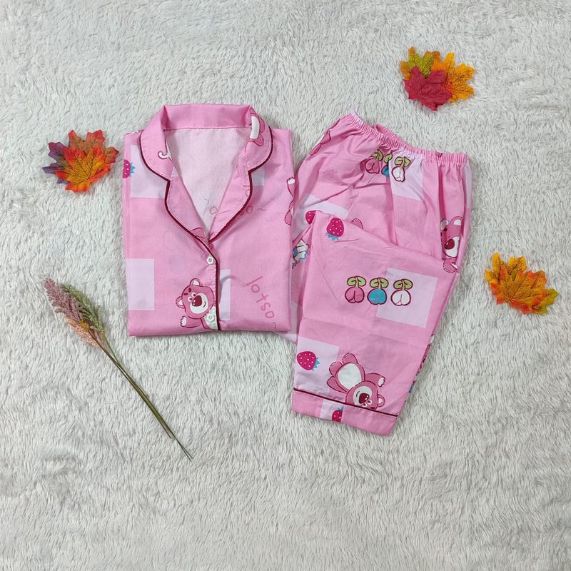 BAJU TIDUR / PIYAMA WANITA DEWASA XL (LD 110 CM), LENGAN PANJANG & CELANA PANJANG 4